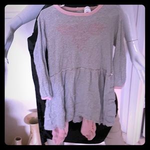 Butterfly cottons suit duos top and licra soft